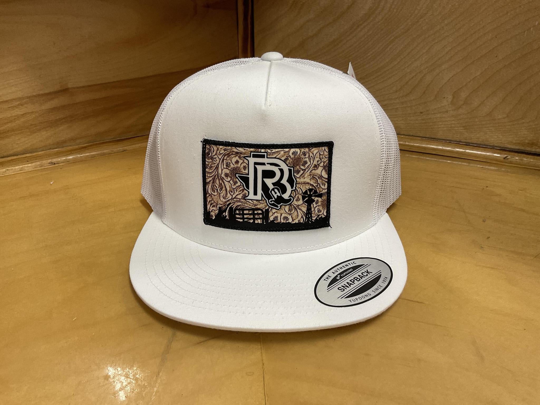 BR TOOLED LEATHER EDITION WHITE CAP