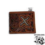 BI-FOLD WALLET  | TWISTED X  Western Tan Floral Tooled  XRC-B6