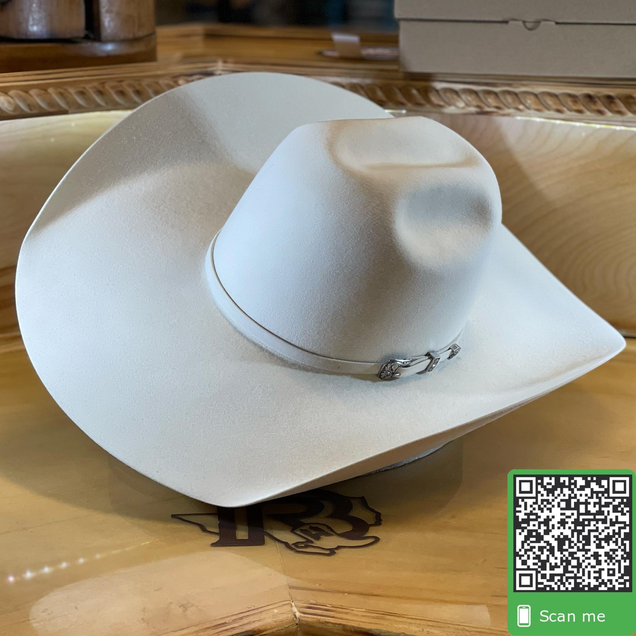 American Hat Co Felt 20X Bone 5” Brim