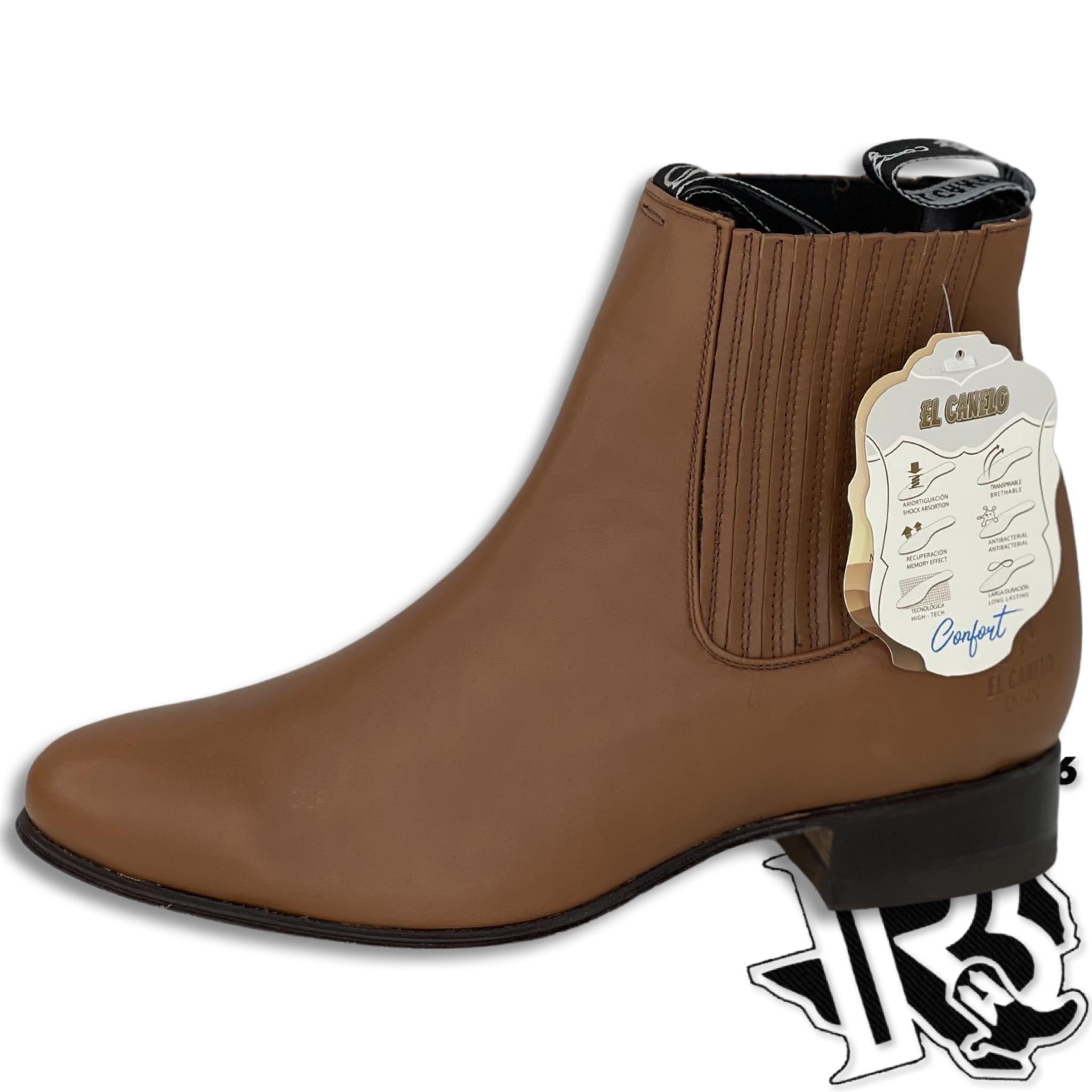 BOTIN CHARRO EL CANELO  PIEL DEER MAPLE #227 – Botas Rojero