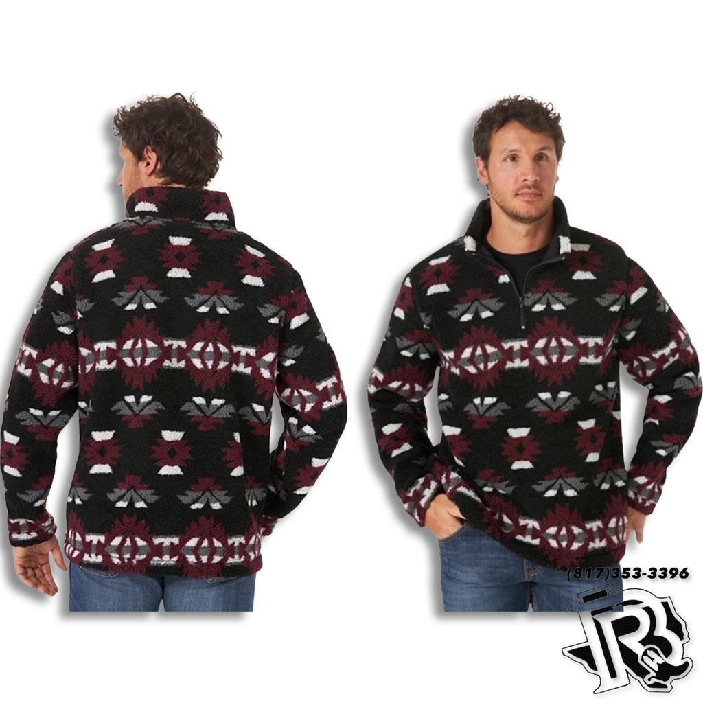 MEN'S WRANGLER | AZTEC BLACK  SWEATER (MZ3107X)