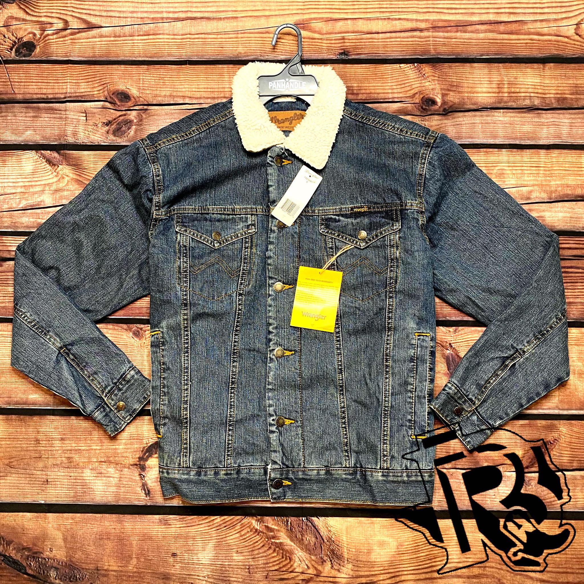 “ Easton “  | WRANGLER GRIZZLY DENIM JACKET VINTAGE MEN JACKET 74256RT