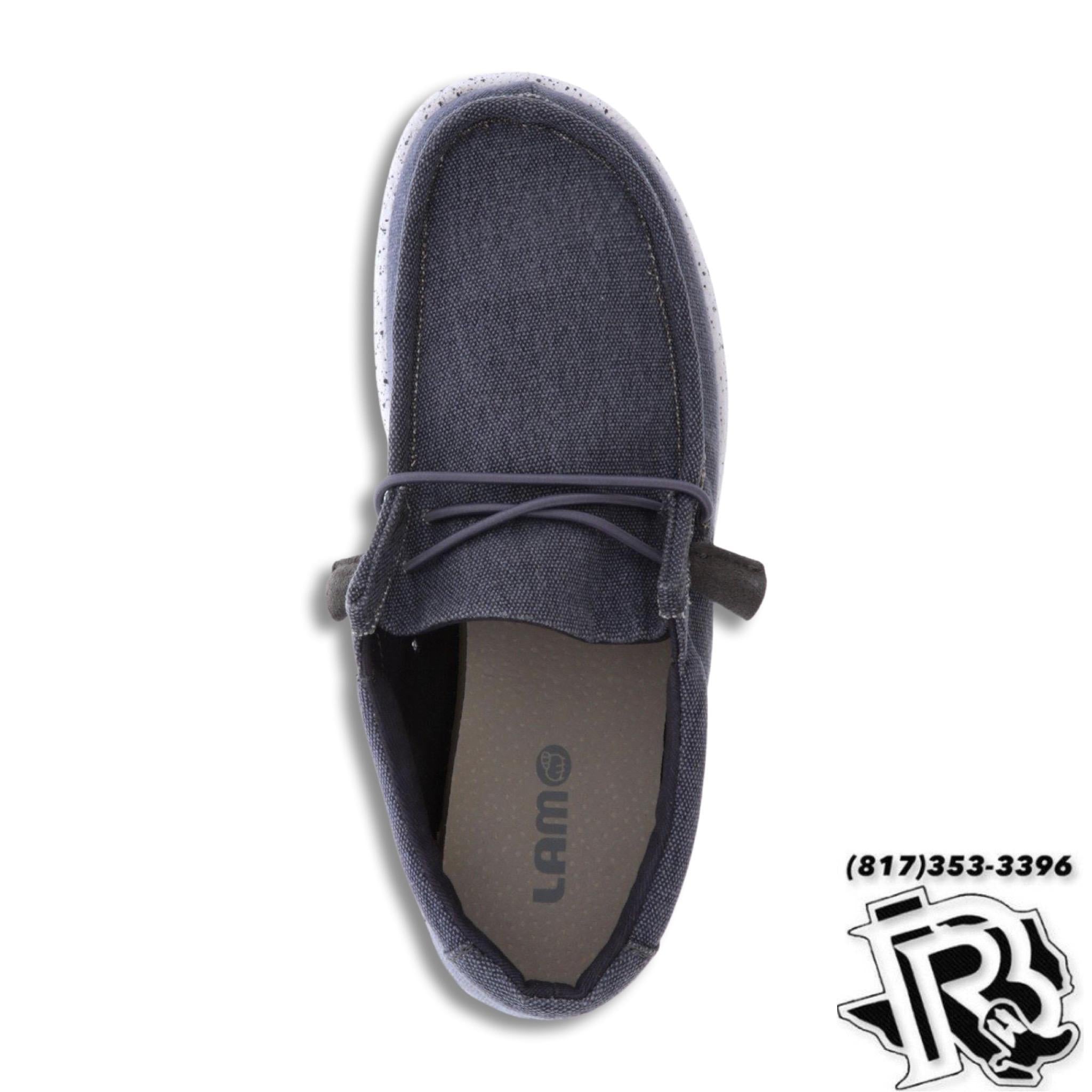 “ PAULIE  “ | CHARCOAL KIDS CASUAL CANVAS SHOE