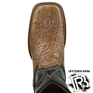 TOOLED LEATHER EDITION BOOTS | NATURAL HANDMADE SQUARE TOE MEN BOOTS