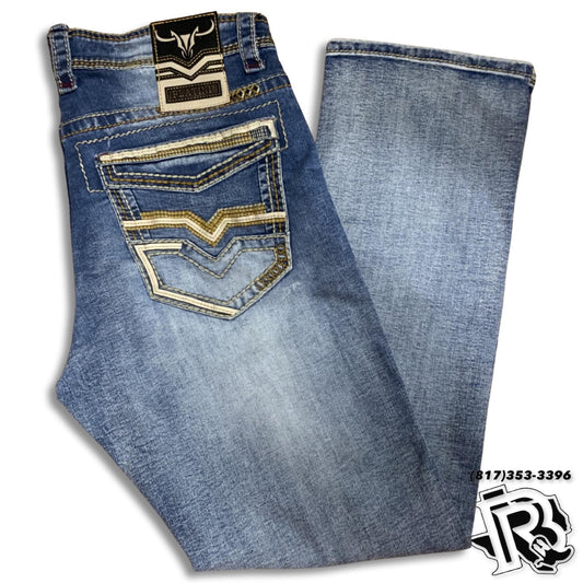 ''LEO'' | STRAIGHT LEG MED BLUE JEANS