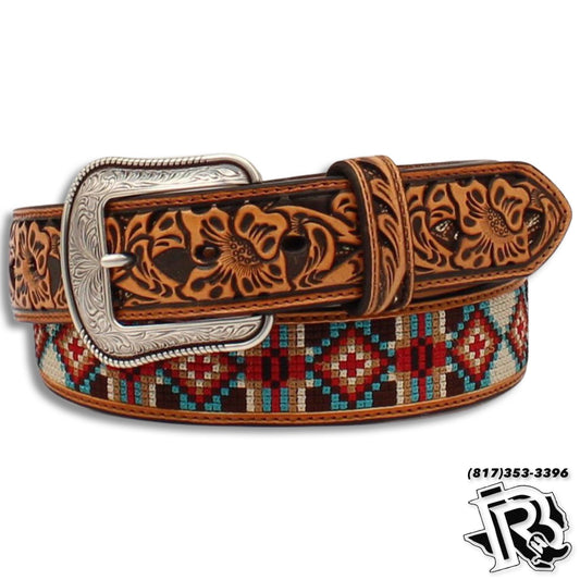 3D MENS BELT | VINTAGE DESIGN WESTERN BELT TAN D100012708