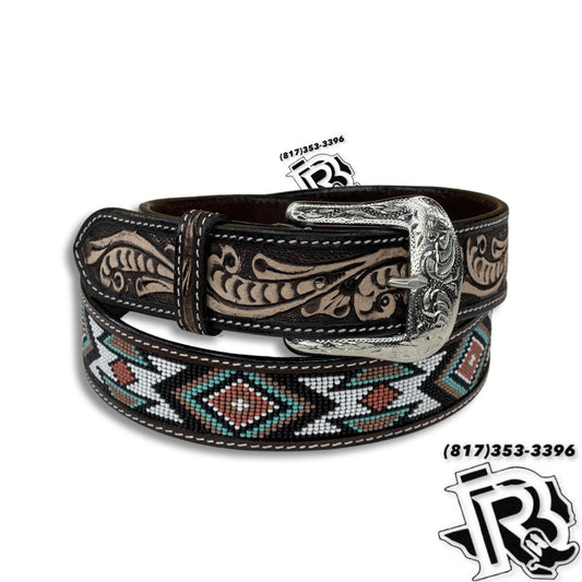 “ SEBASTIAN “ |MEN SOUTHERN WESTERN BEADED COWBOY BELT KH-3024