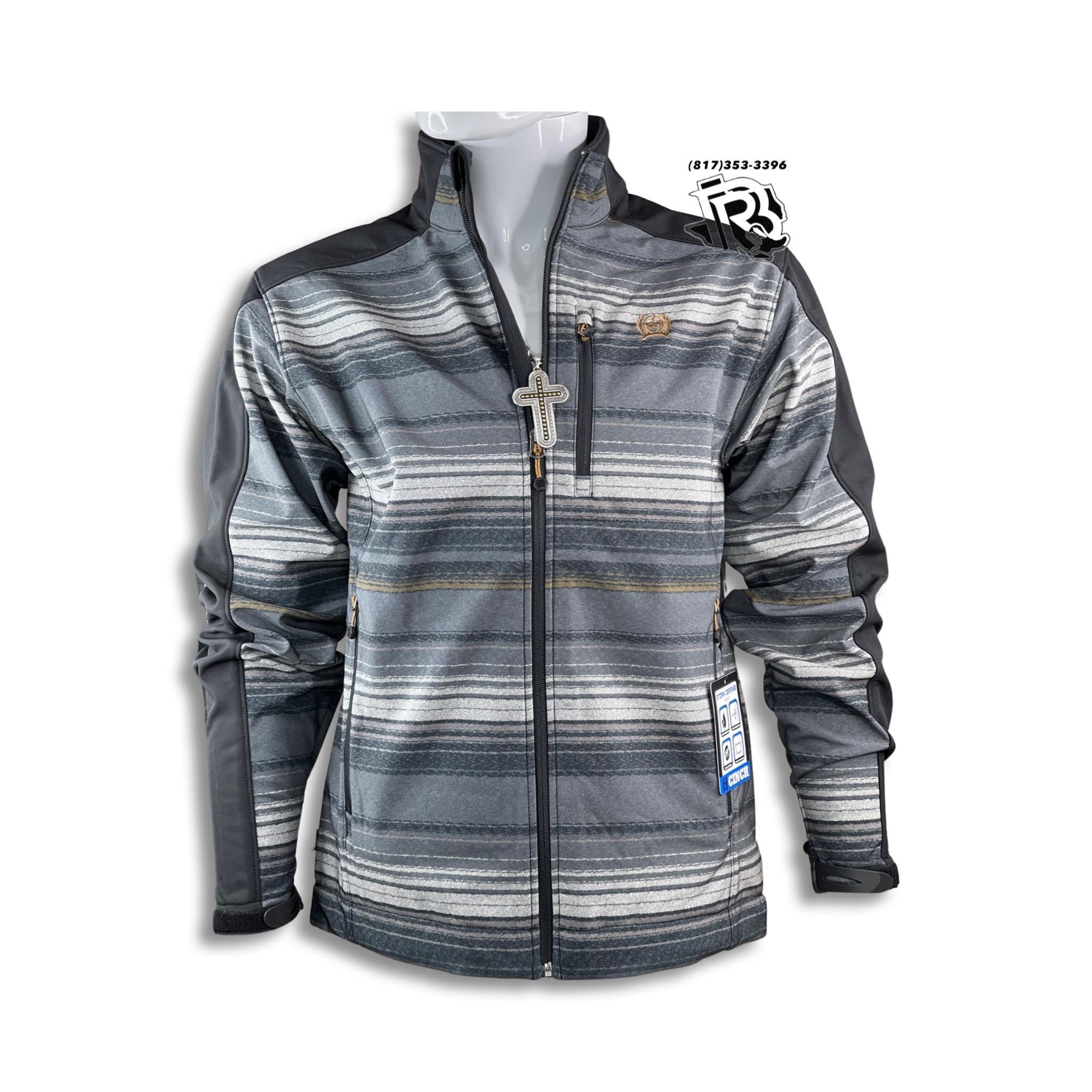 “ Alfonso “ | Cinch Men's Black with Charcoal Grey Serape | MWJ1063004  Alfonso