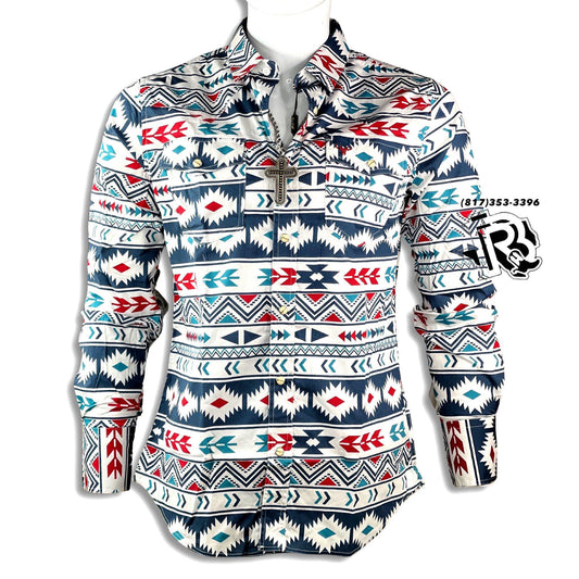 “ ALLAN “ | MEN WESTERN SOUTH WESTERN DESIGN LONG SLEEVE SHIRT