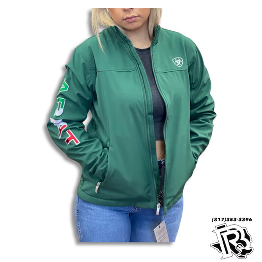 “ Hazel “ | WOMEN ARIAT JACKET MEXICO FLAG GREEN 10039460