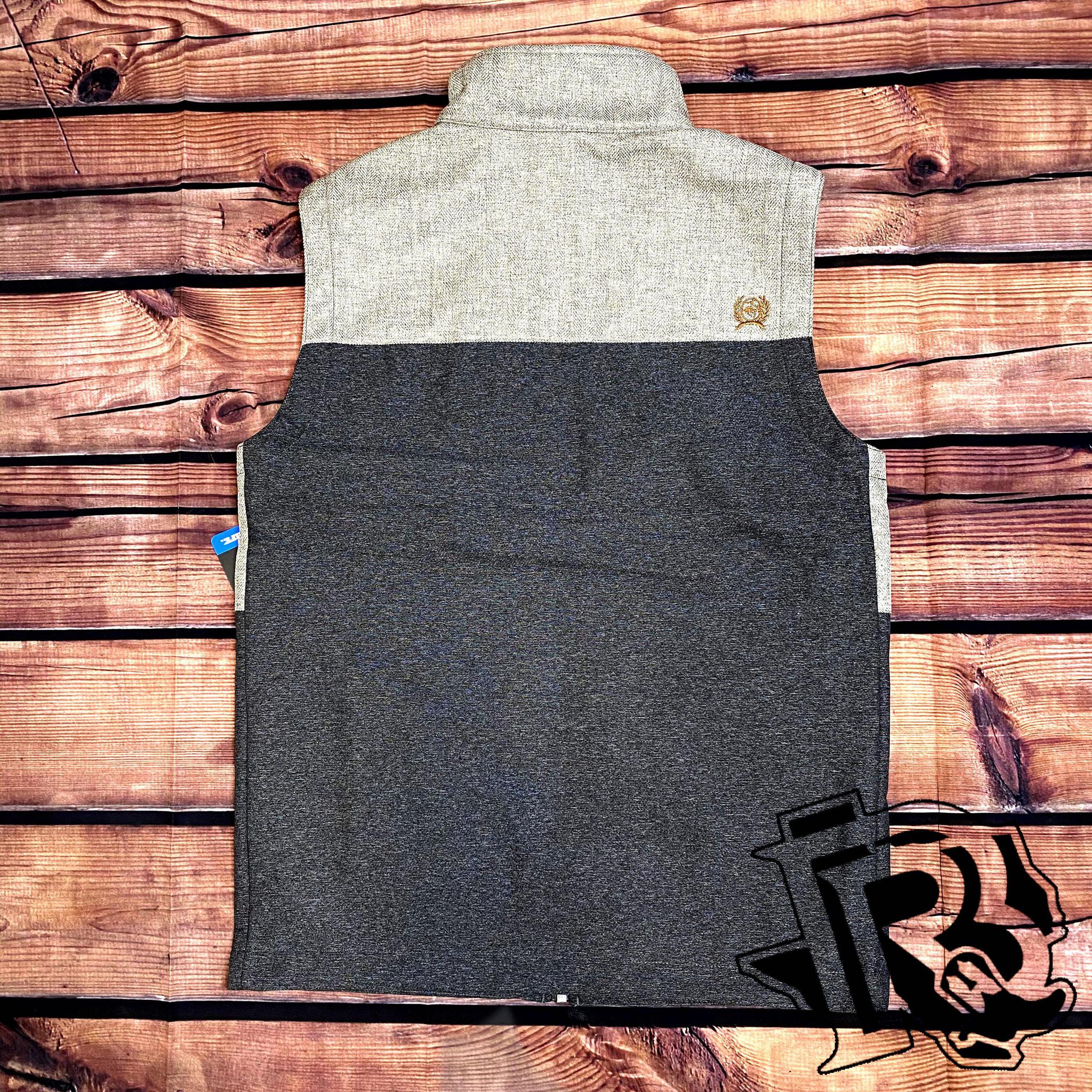 CINCH | MENS BONDED VEST LIGHT GREY/DARK GREY