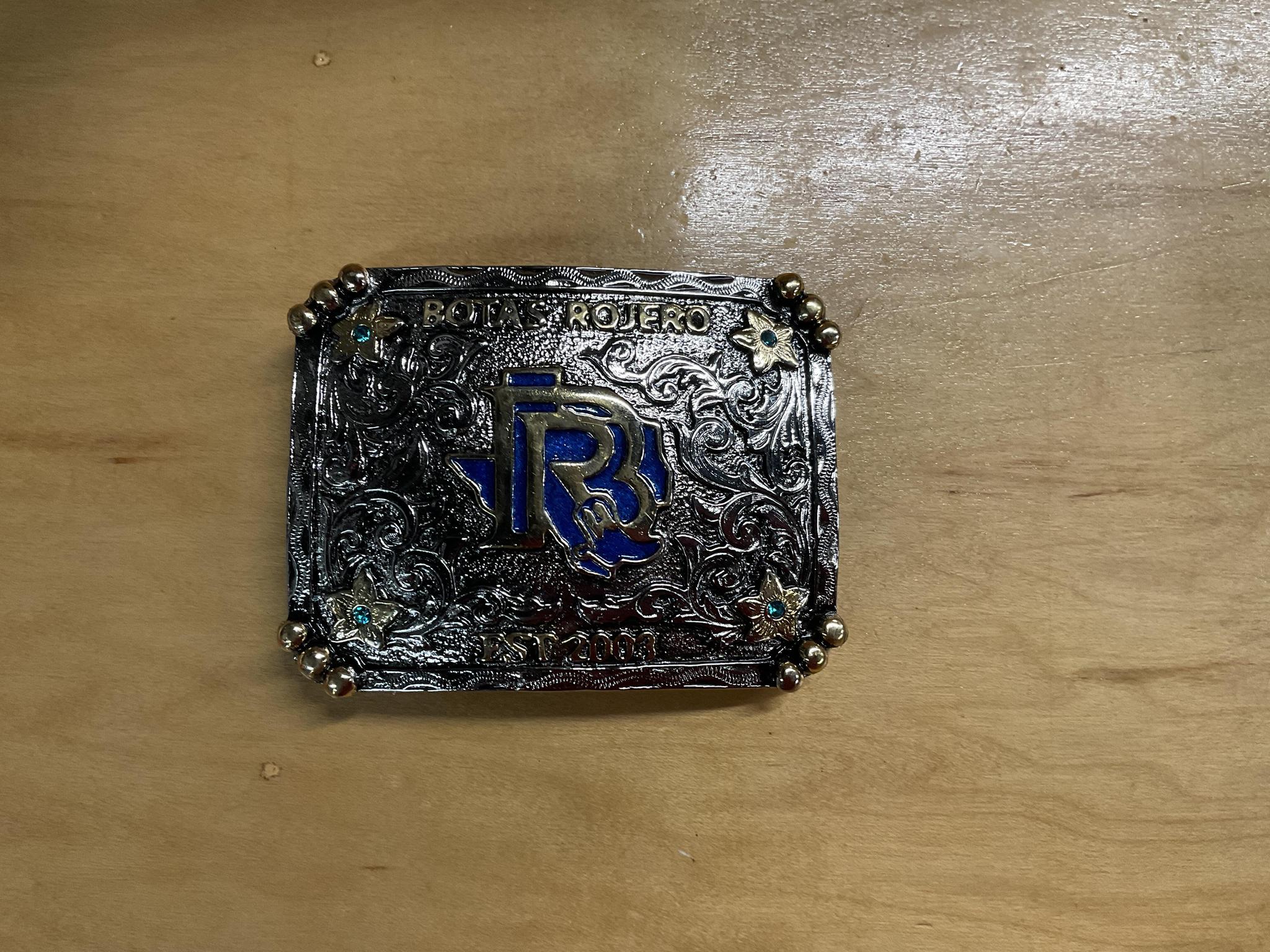 Botas Rojero Belt Buckle Gold/Blue