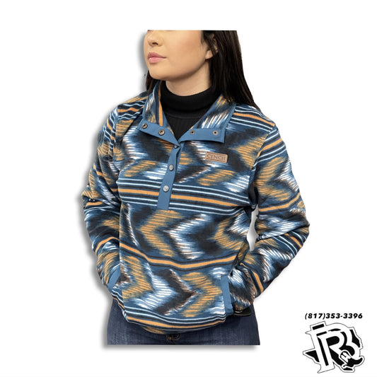 “ Marley “ | WOMEN CINCH SWEATER BLUE PULLOVER MAK9820009