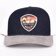 Mens Ariat Rubber Patch Denim Baseball Cap |A300018120