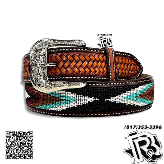 “ CHRISTIAN “ | MEN SOUTHERN WESTERN BEADED BELT KH-1119