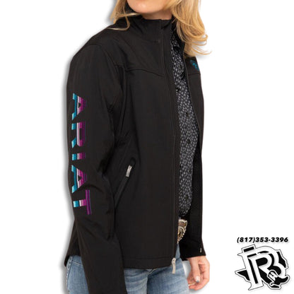 ARIAT | WOMEN NEW TEAM SOFTSHELL JACKET BLACK/SERAPE