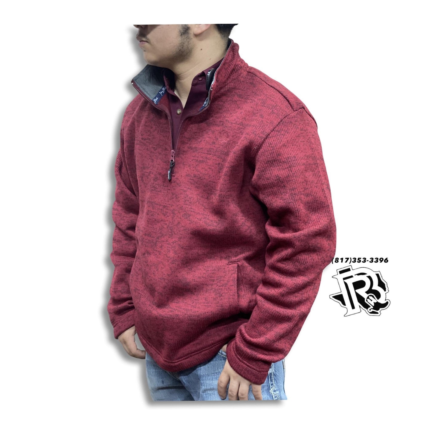 “ Ashton “ | MENS WRANGLER PULLOVER RED 112317157