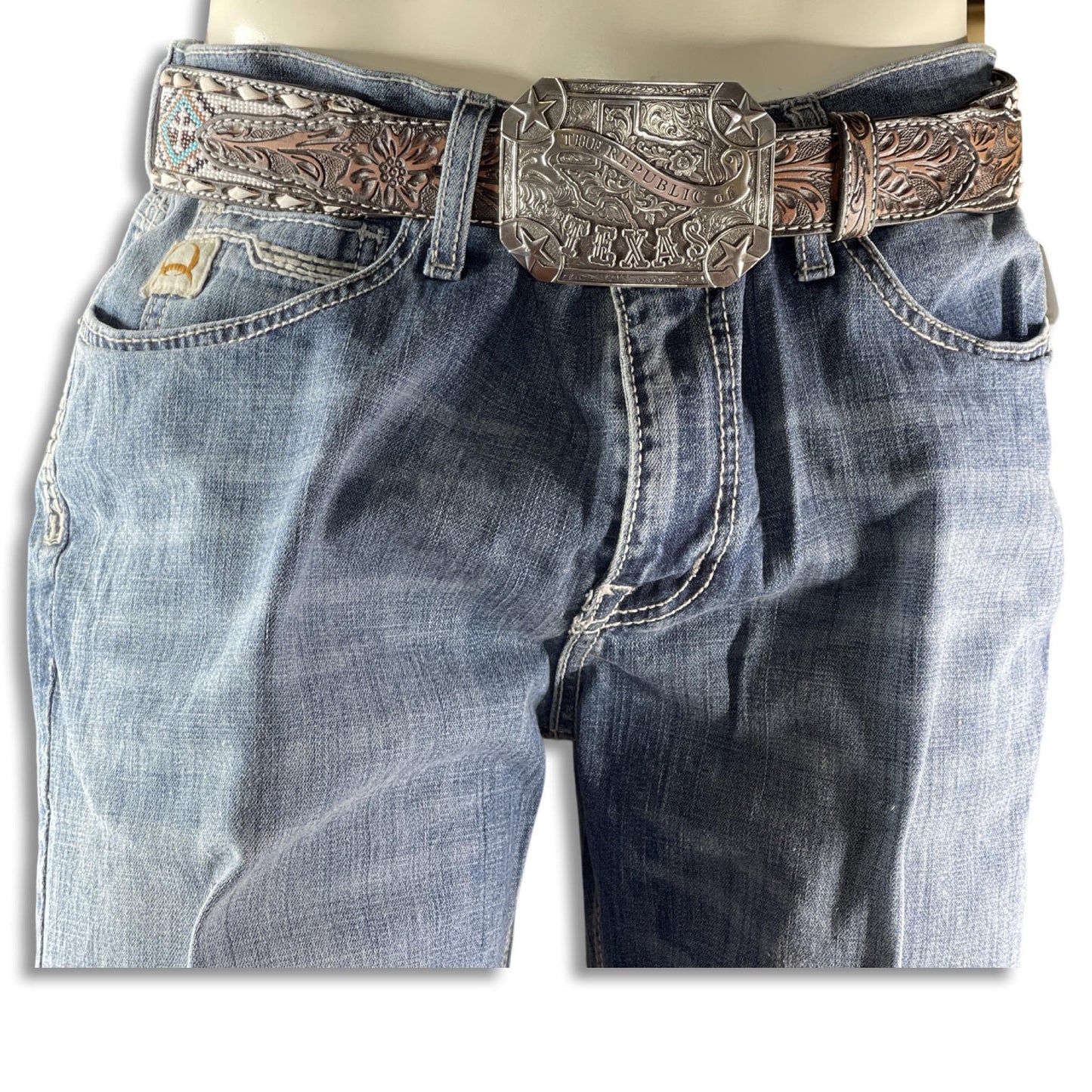 BOOT CUT | CINCH IAN MEN’S JEANS  LIGH WASH MB51936001IAN