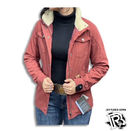 “ Milana “ | WOMEN MILITARY JACKET MAROON GRIZZLY PRWO92RZYO3