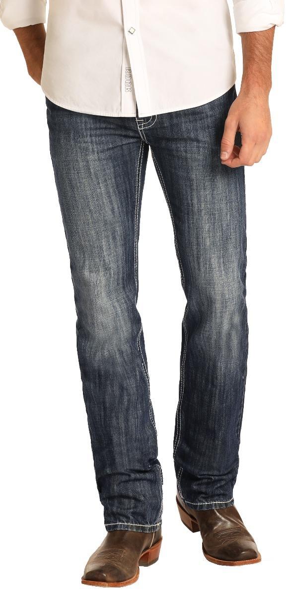 ROCK & ROLL DENIM Slim Fit Revolver Straight Leg Jeans M1R3403 BLUE LABEL