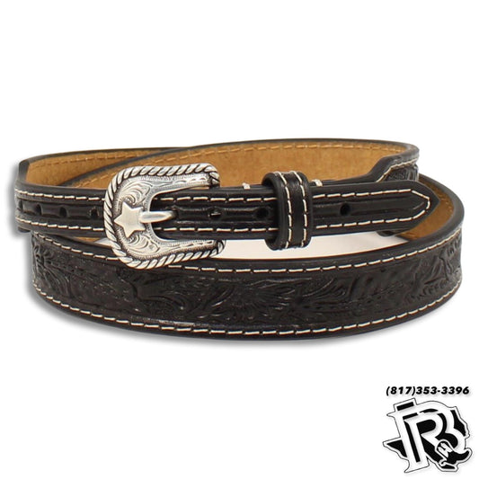 TWISTER HATBAND FLORAL TOOLED BLACK 0275301