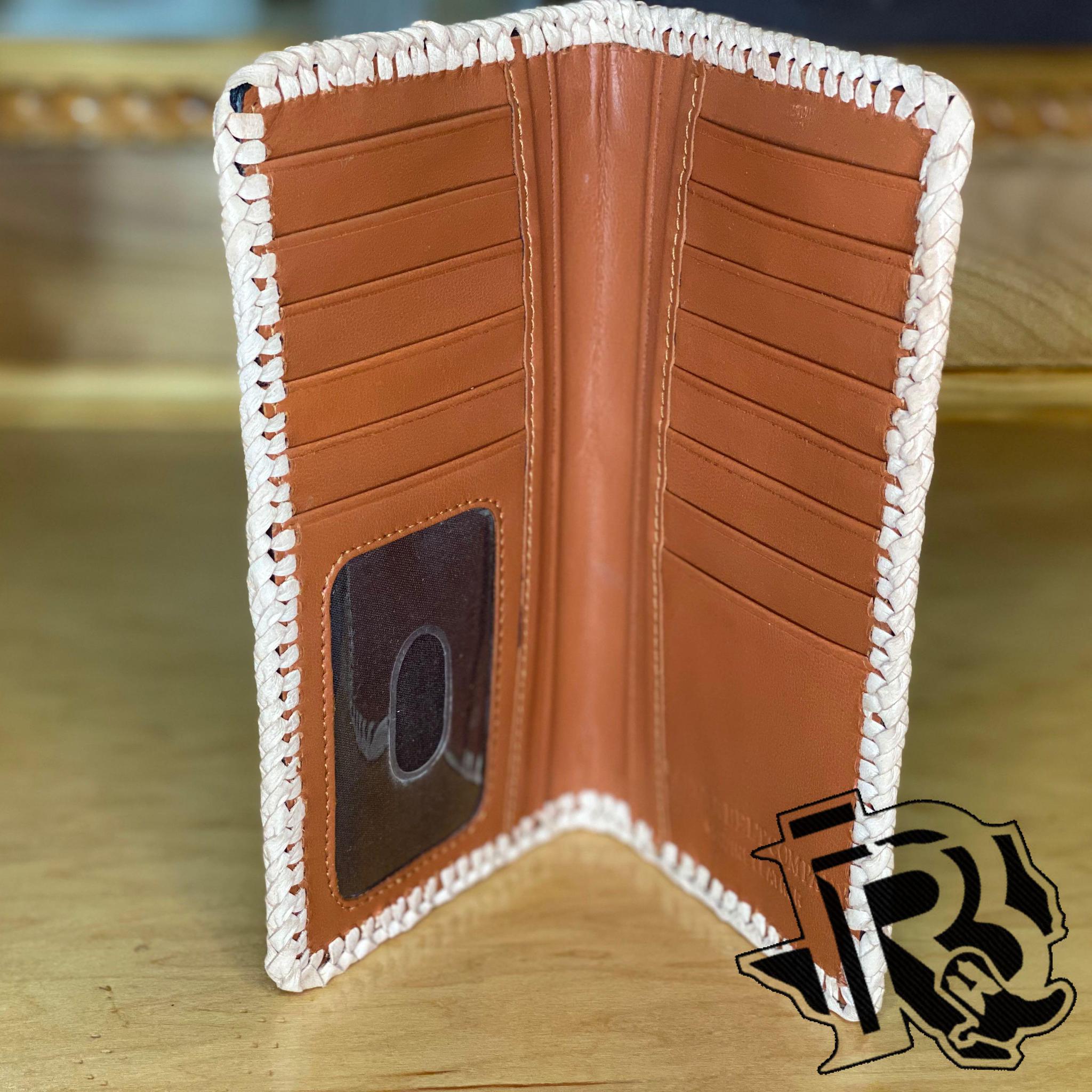 RANGER BELT COMPANY | WALLET TOOLED LEATHER WITH BUCKSTITCH