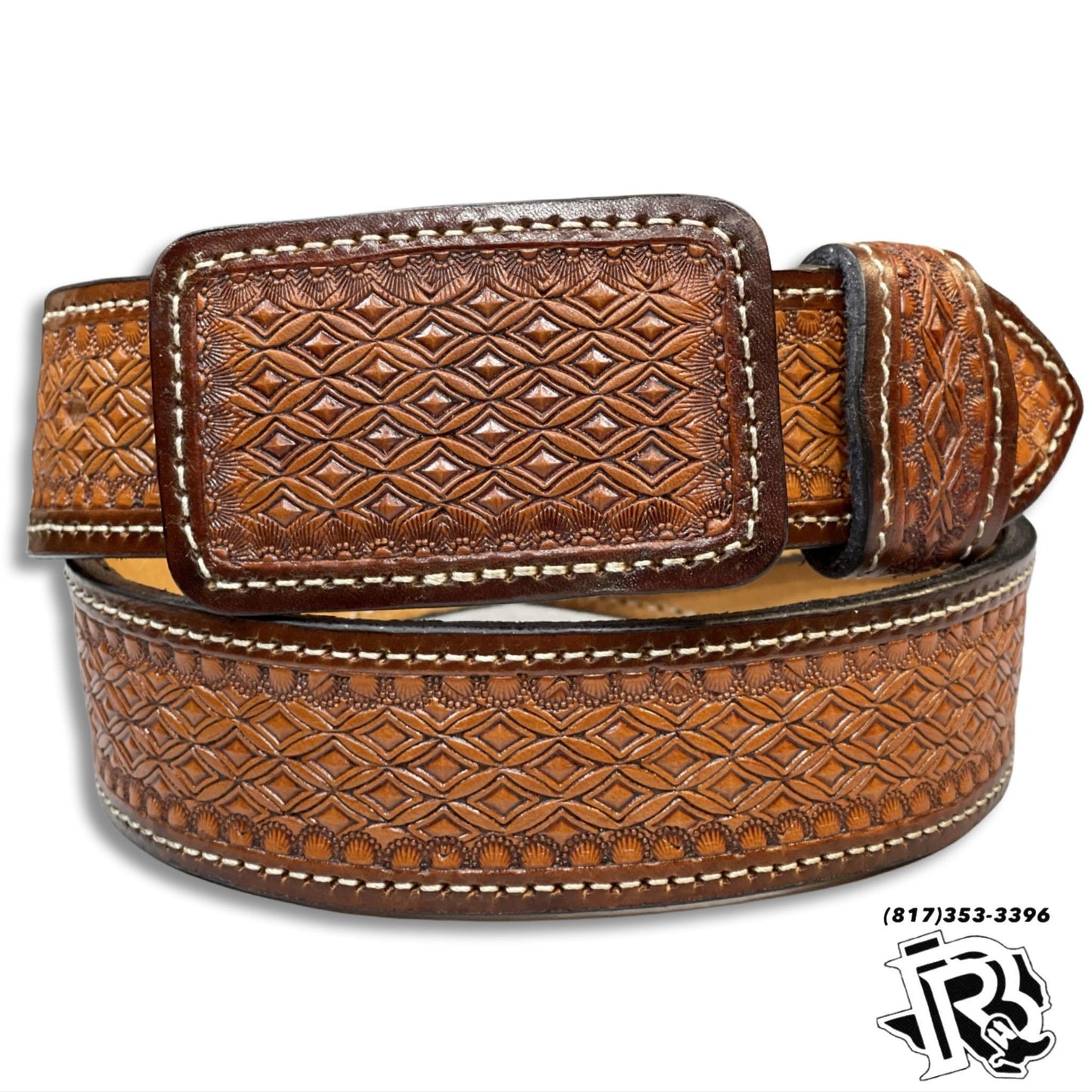 “ Lane “ | MEN WESTERN BELT LIGHT BROWN