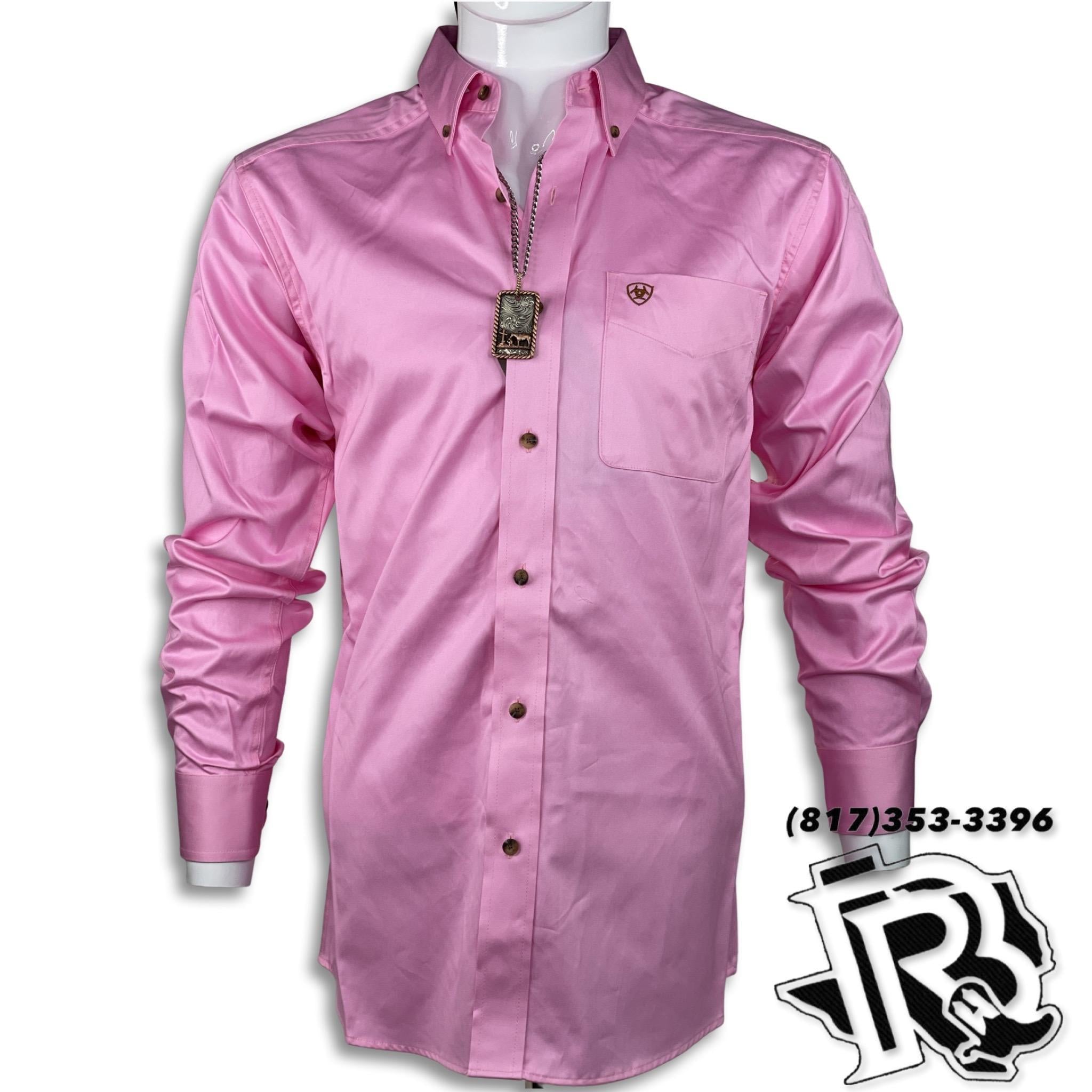 Ariat Men's Team Clifford Pink Classic Fit Long Sleeve Button Down Western  Shirt 10047350