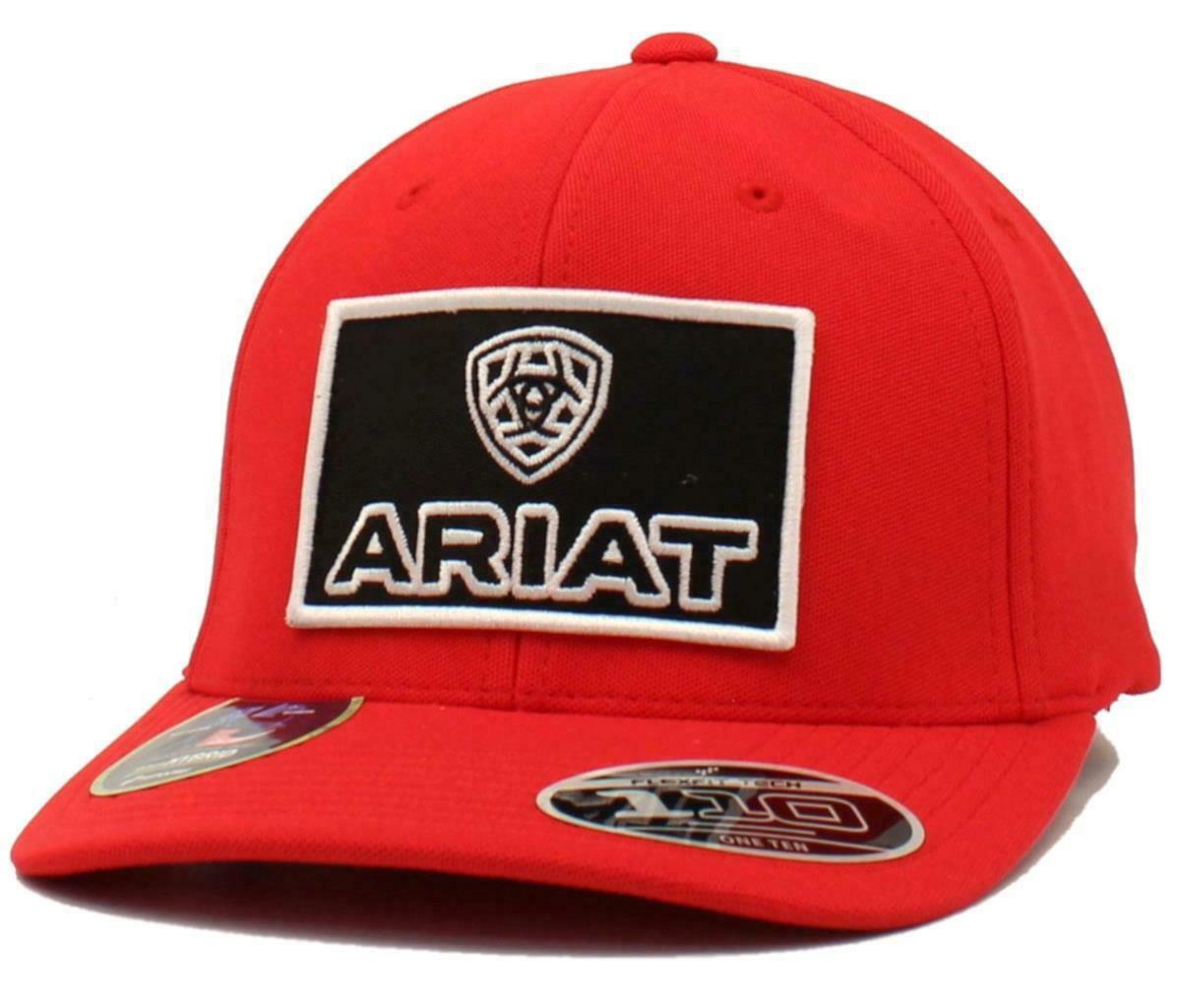 MEN'S ARIAT RED  CAP FLEXFIT TECH |A300037004
