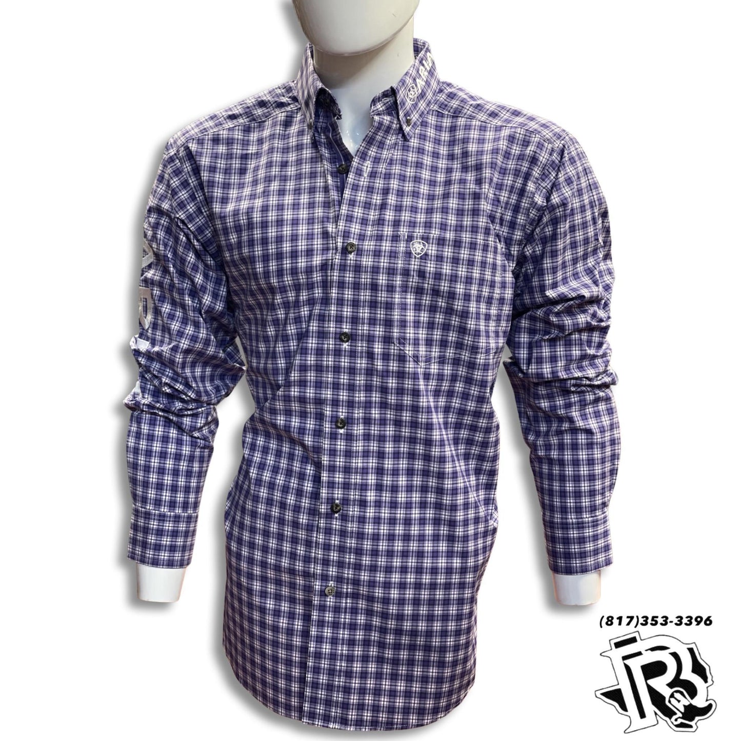 “ Asher “ | ARIAT MEN SHIRT LONG SLEEVE PURPLE 10040572