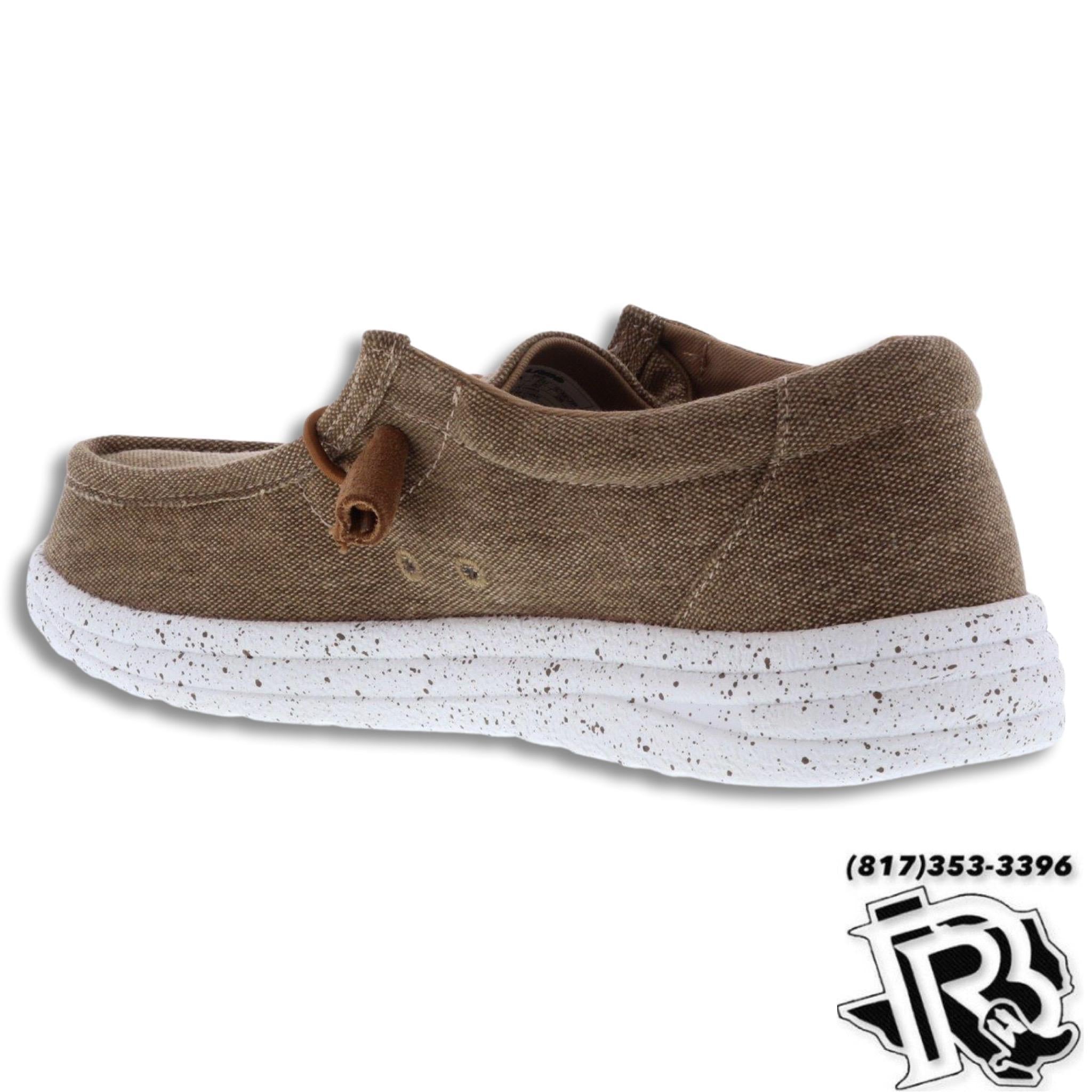 “ PAULIE  “ | KHAKI KIDS CASUAL CANVAS SHOE