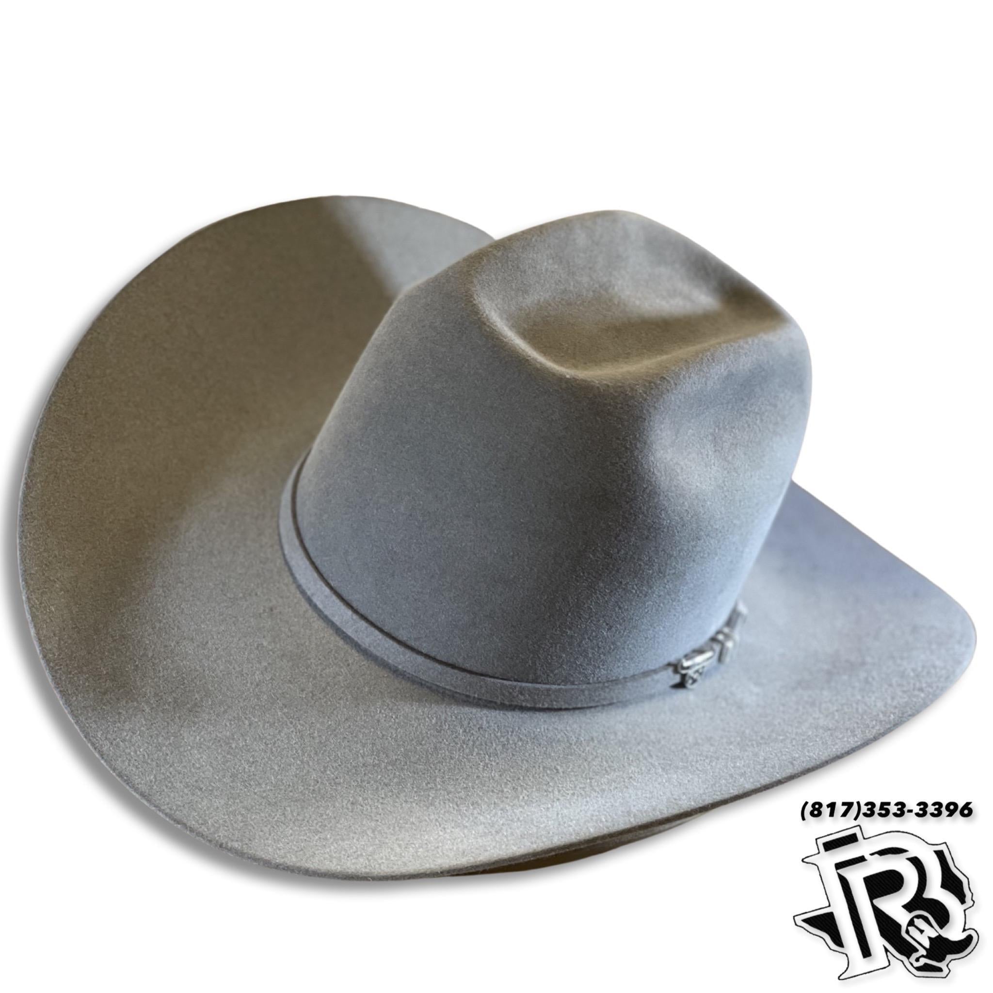 8X STONE GRIZZLY  RESISTOL FELT COWBOY HAT KODIAK – Botas Rojero