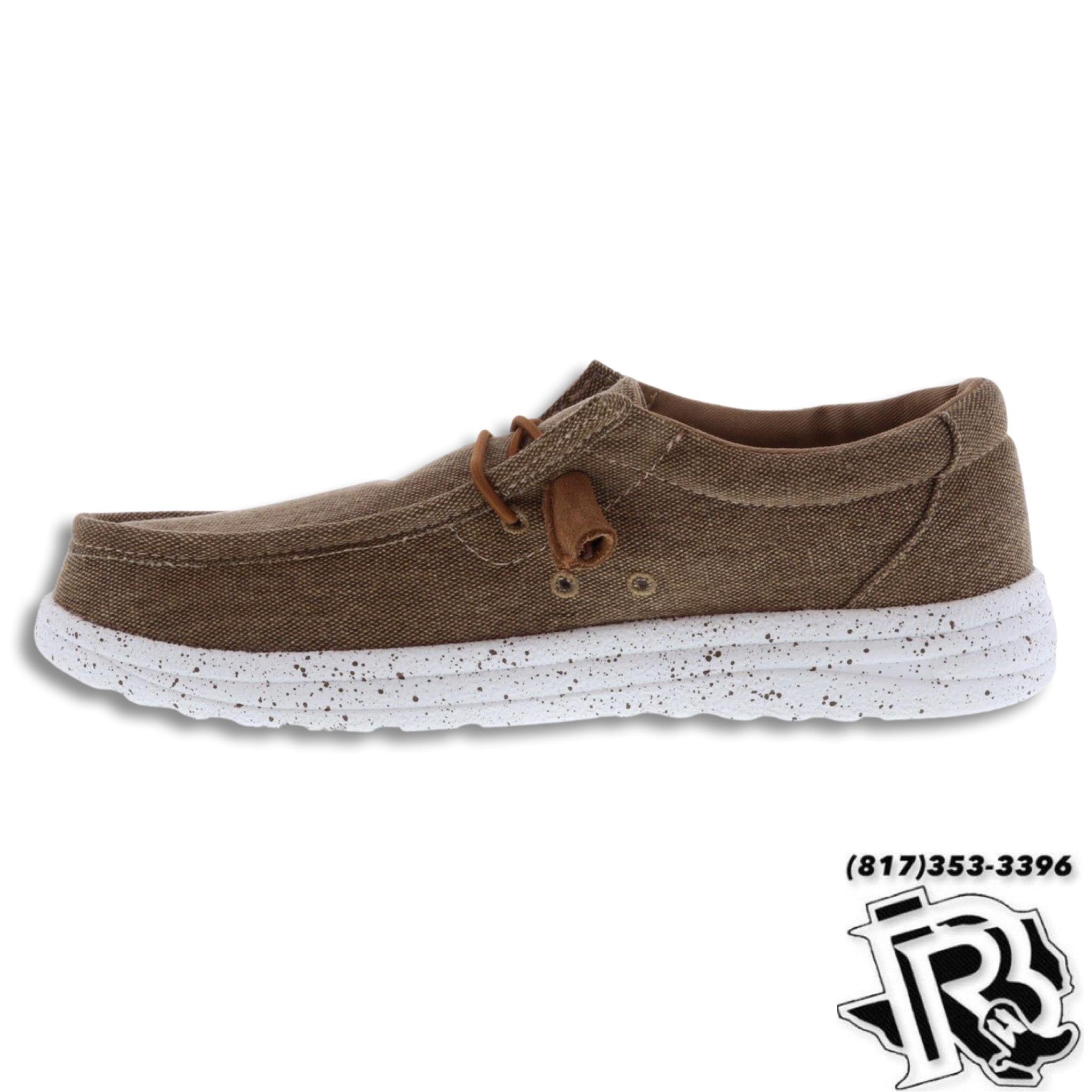 “ PAULIE  “ | KHAKI KIDS CASUAL CANVAS SHOE