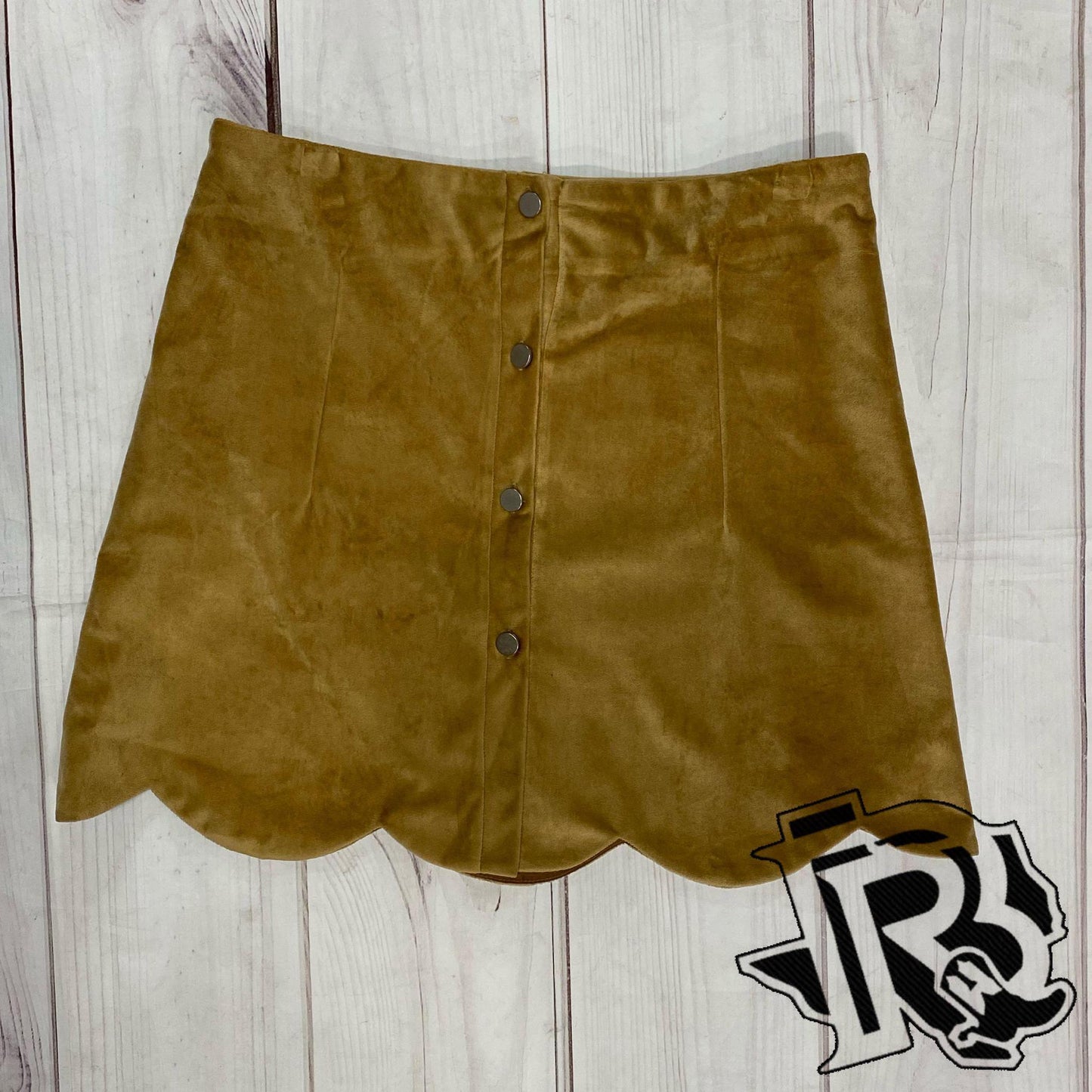 BROWN VELVET SKIRT