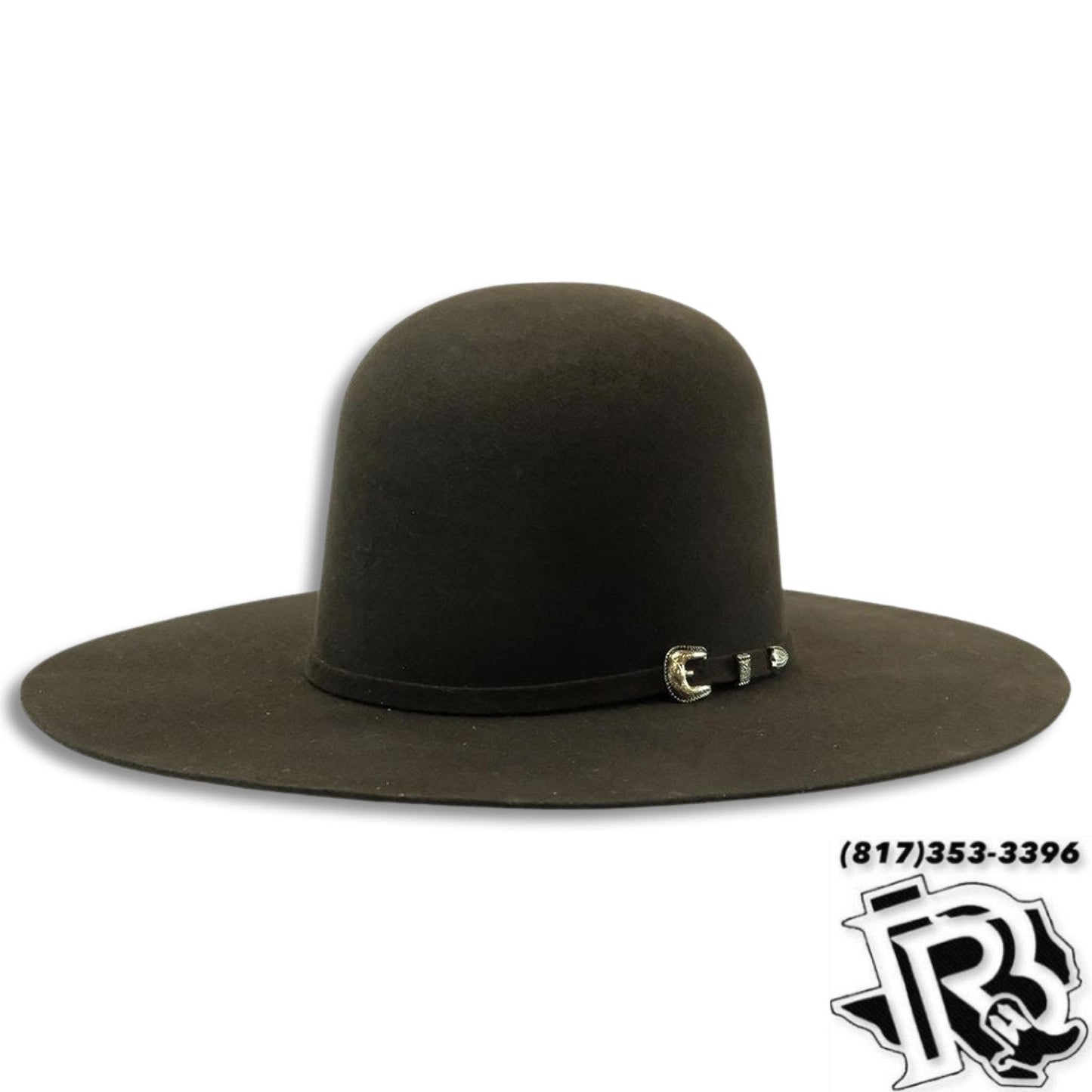 Resistol Brockton Chocolate 4.25" Brim Open Crown Felt Youth Hat