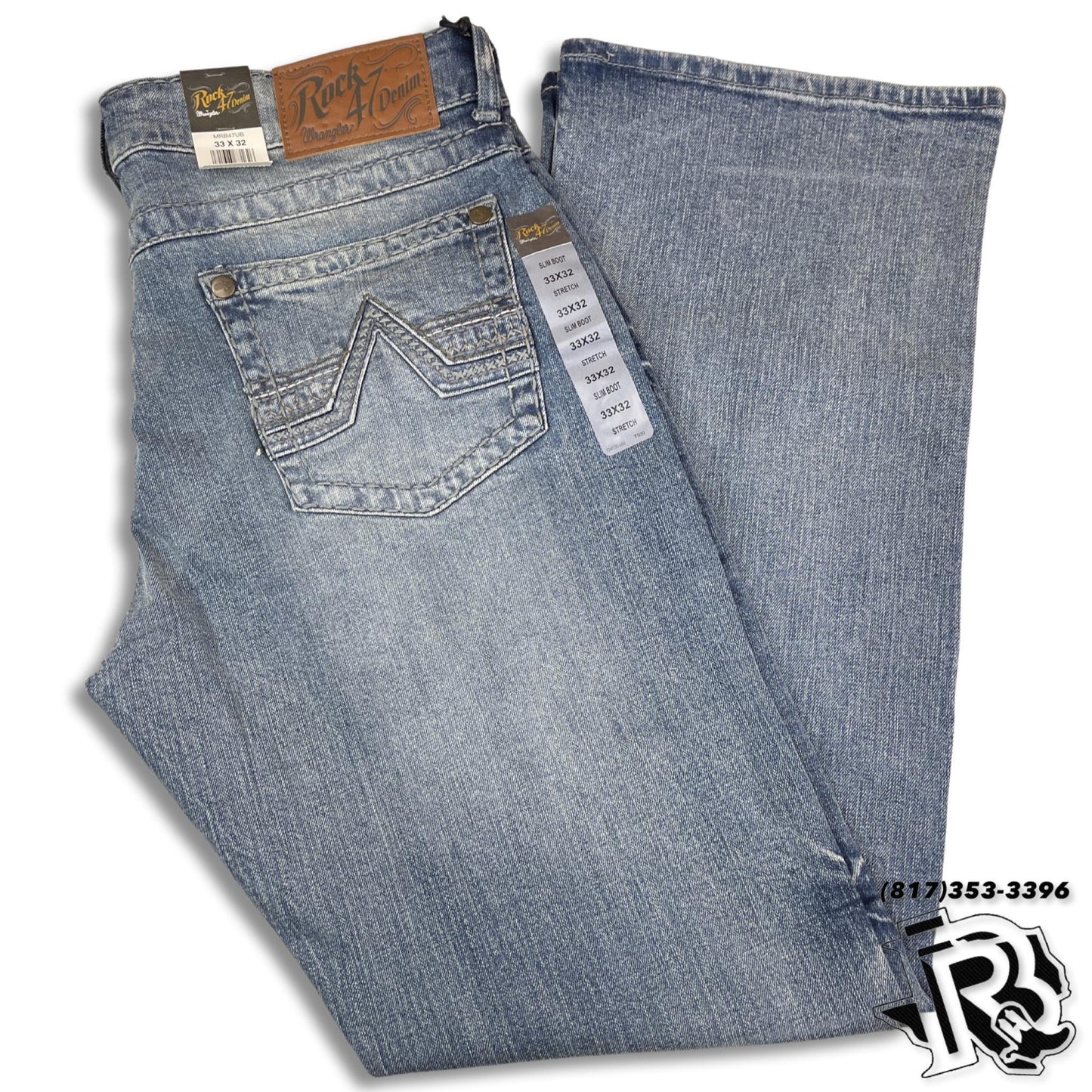 Wrangler Rock 47 | Slim Boot Light Stone Wash MRB47UB