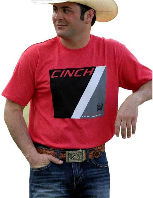 Men's Cinch Heather Red Tee (MTT1690257)