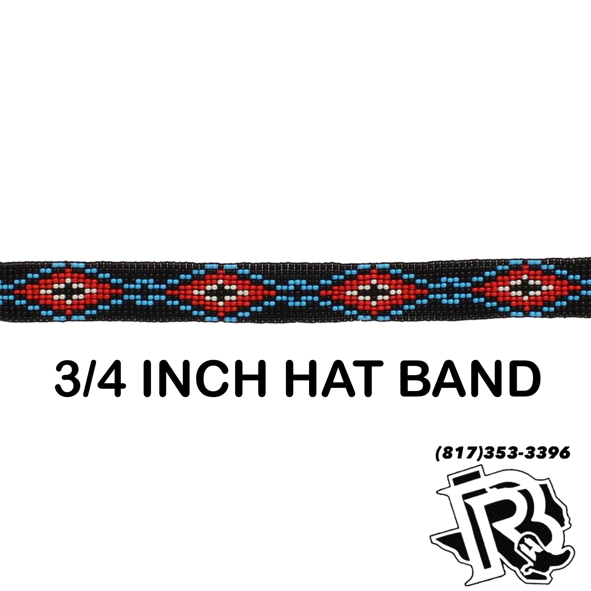 3/4 Wide Stretch Bead Hatbands
