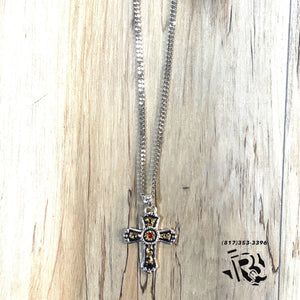 “ Miguel “ | MEN WESTERN NECKLACE REDCROSS TOOLED  DN121