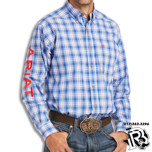 ARIAT SHIRT | MEN STRIPED BLAIN PRUSSIAN BLUE