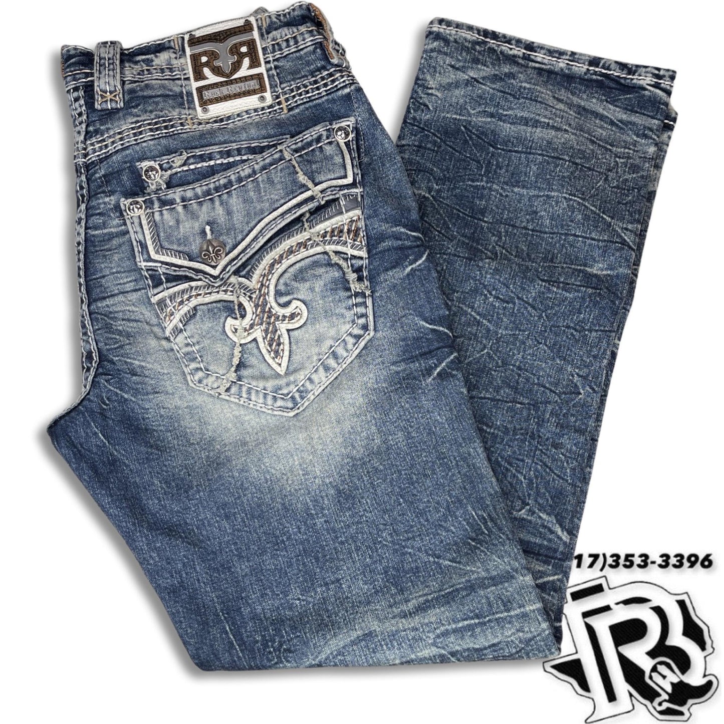 “ Felix “ STRAIGHT | MEN'S ROCK REVIVAL JEANS VERDUGO RP3563J212R