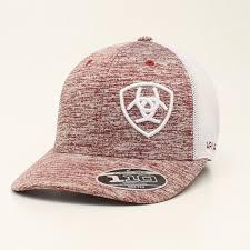 ARIAT HEATHERED MARRON WHITE LOGO CAP 15049207