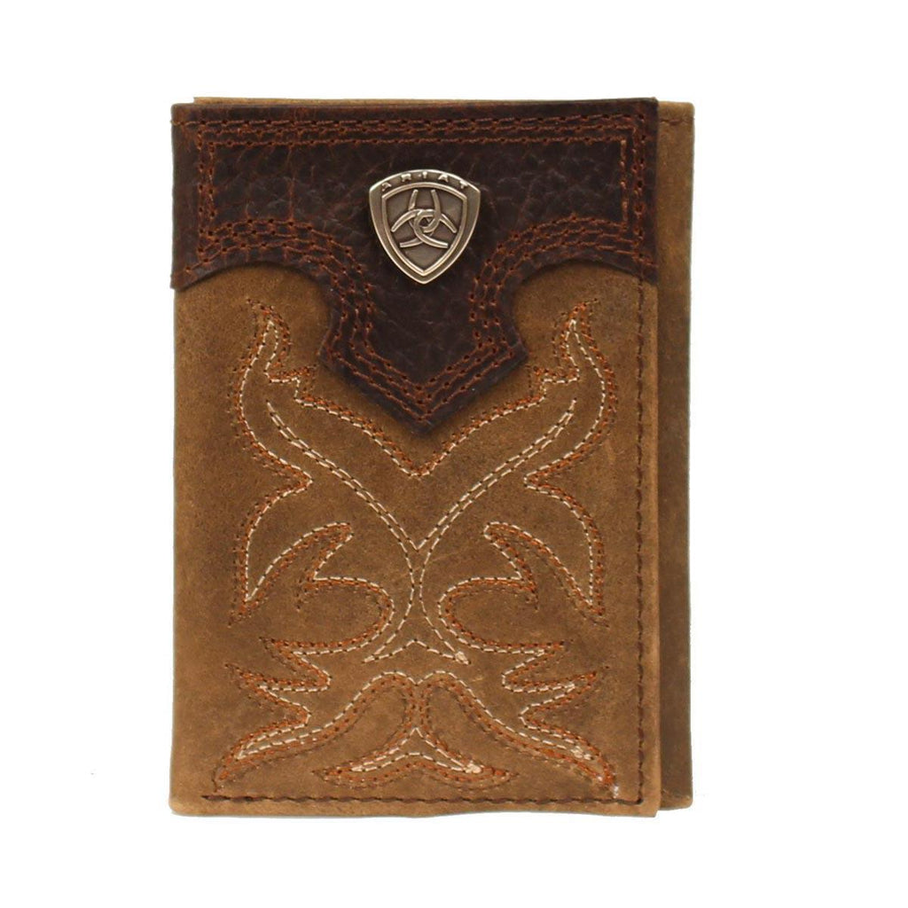 ARIAT PREMIUM BRAND MENS TRIFOLD WALLET A3511044