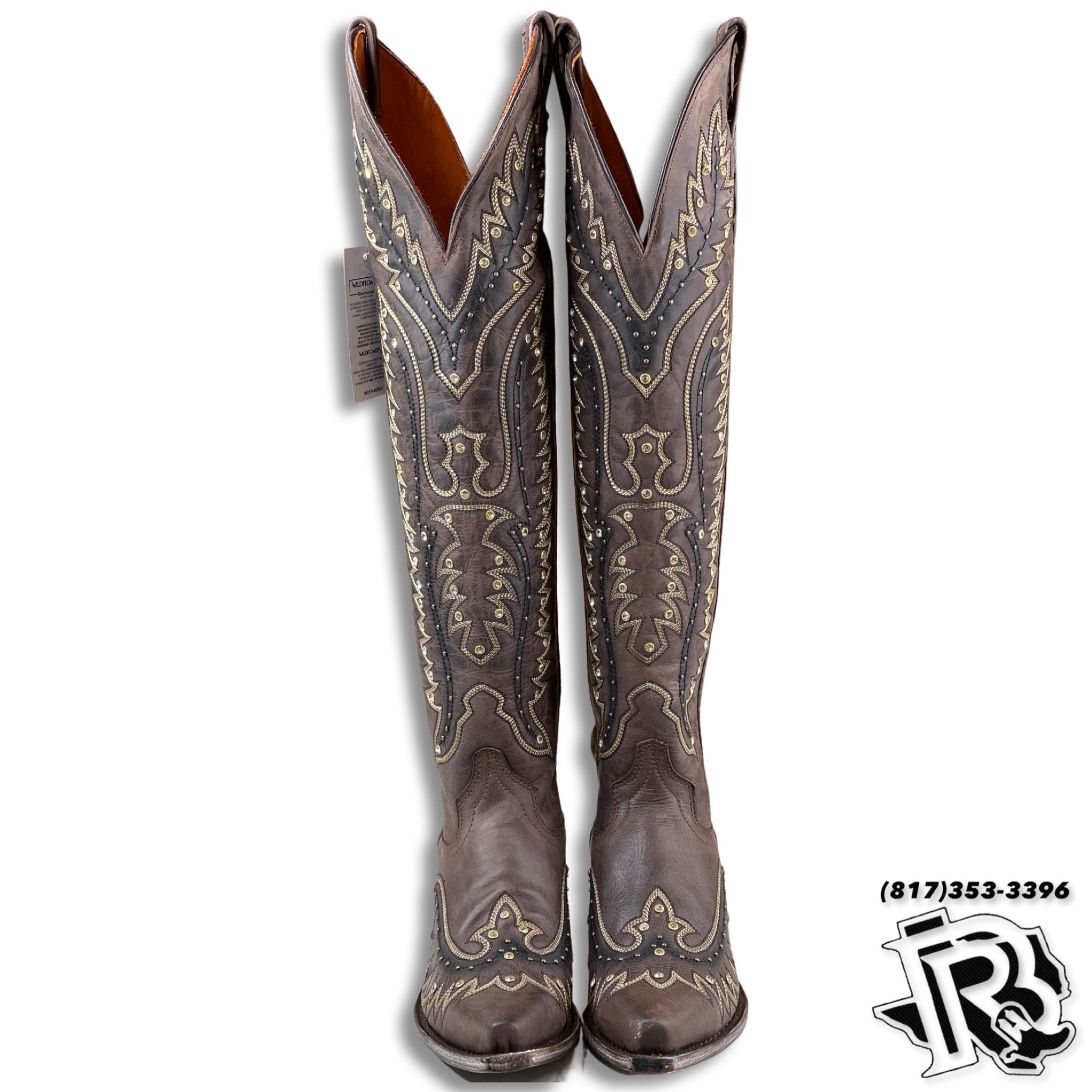 “ Isella “ Chocolate  | Women Western Tall Boots style vd0028