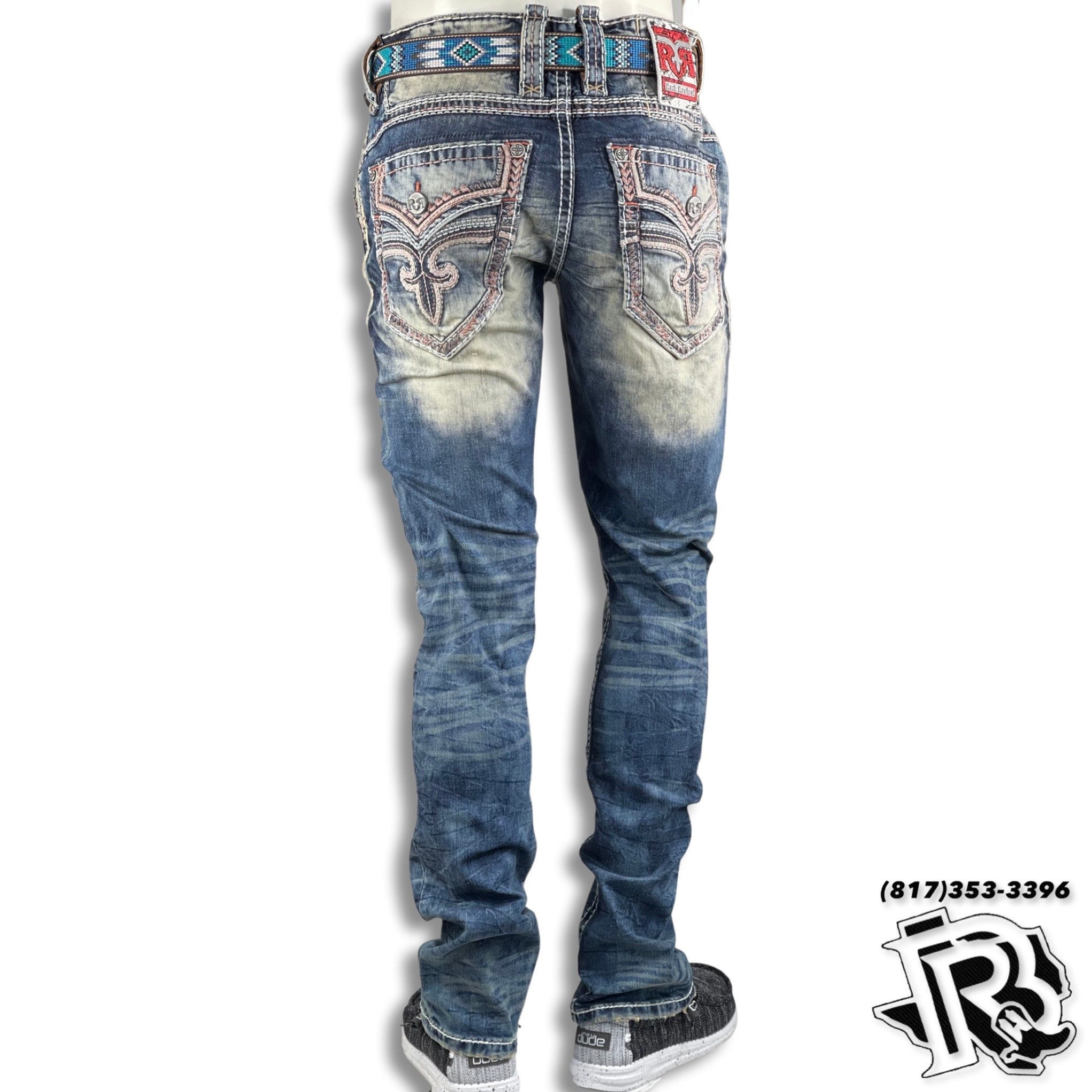 ROCK REVIVAL 2024 MENS JEANS 36X34