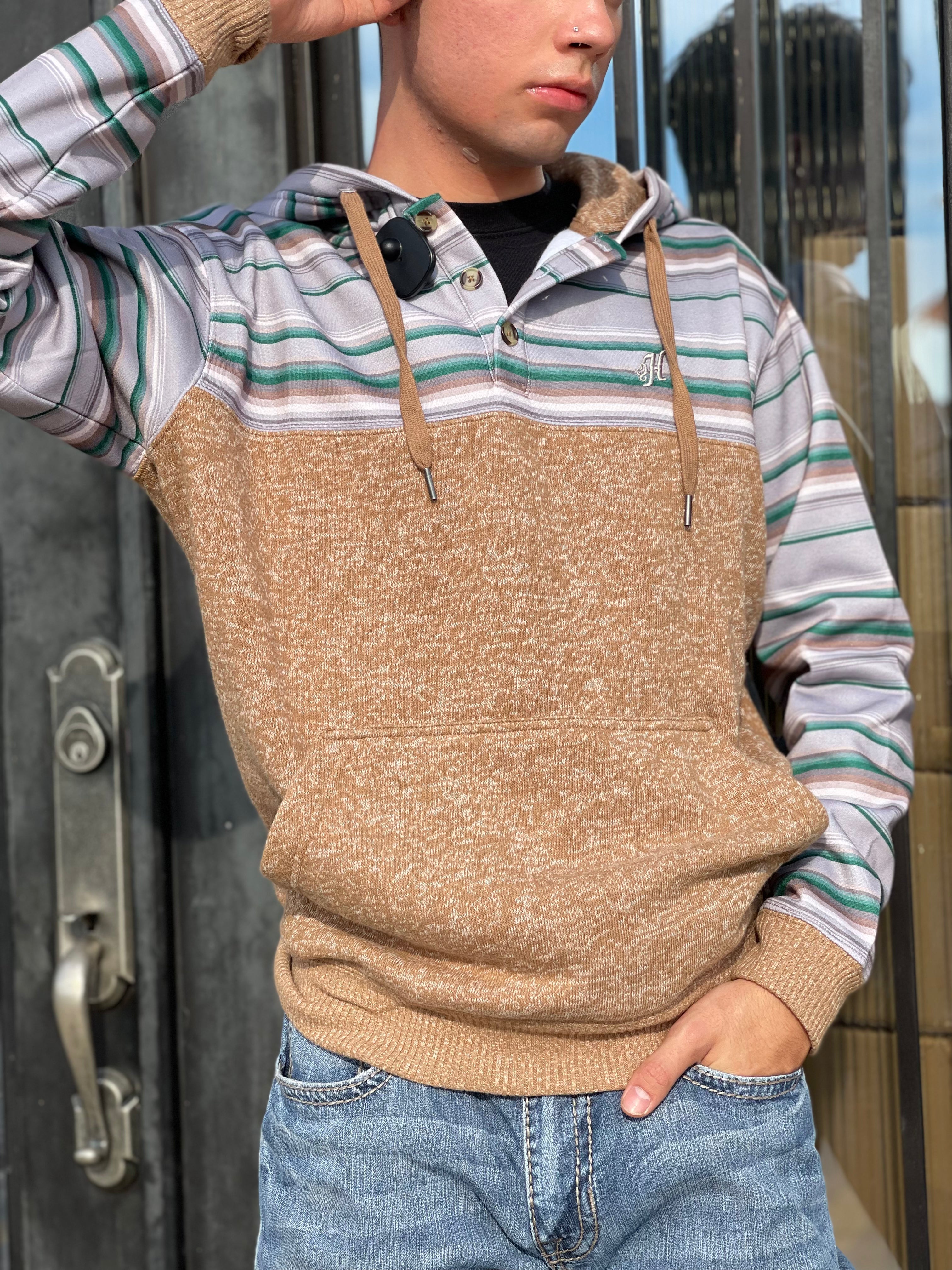 ‘’ Bradley ’’ | HOOEY MENS TAN HOODIE WESTERN HH1194TN