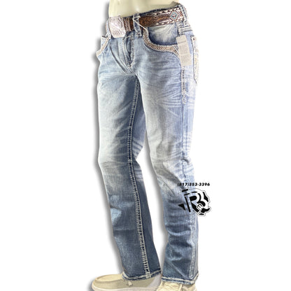 “ Alpine “ STRAIGHT | MEN'S ROCK REVIVAL JEANS RP03549J210R