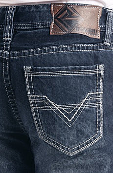 ROCK & ROLL DENIM | DOUBLE BARREL BOOTCUT MEN JEANS 19’’