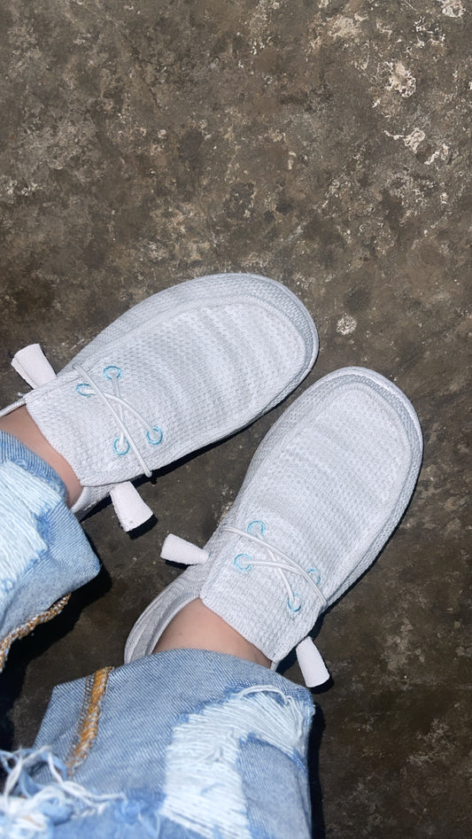 “ MICHELLE “ | WOMEN LIGHT GREY CASUAL CANVAS SHOE