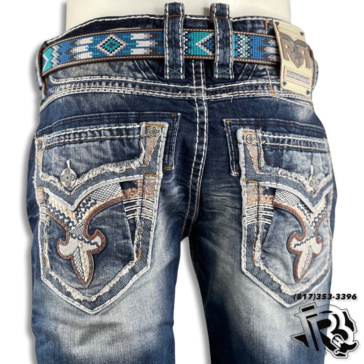 MEN’S ROCK RIVIVAL JEANS TURF (RP2478J201R)